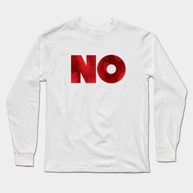 NO TOUCHING Long Sleeve T-Shirt by monsieurgordon